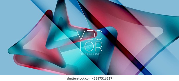 Fluid gradient arrow abstract. Vibrant arrows dance in a dynamic geometric backdrop, exuding captivating energy and movement