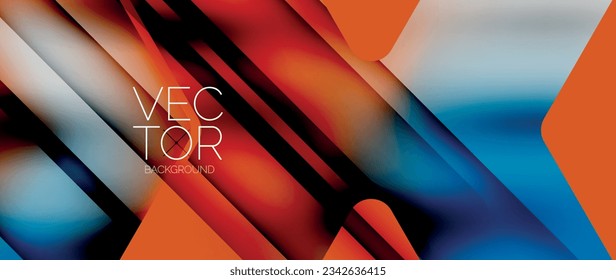 Fluid gradient arrow geometric minimal background. Vibrant, captivating liquid flow design with sleek and dynamic elements