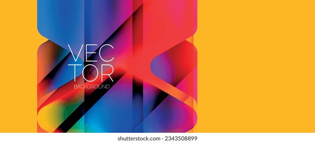 Fluid gradient arrow geometric minimal background. Vibrant, captivating liquid flow design with sleek and dynamic elements