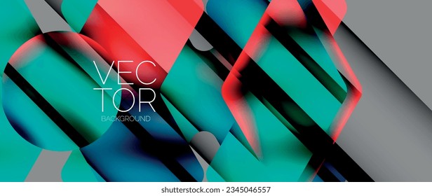 Fondo mínimo geométrico mínimo de flecha de gradiente de flujo. Diseño de flujo líquido vibrante, cautivador con elementos elegantes y dinámicos