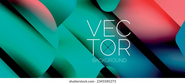 Fluid gradient arrow geometric minimal background. Vibrant, captivating liquid flow design with sleek and dynamic elements