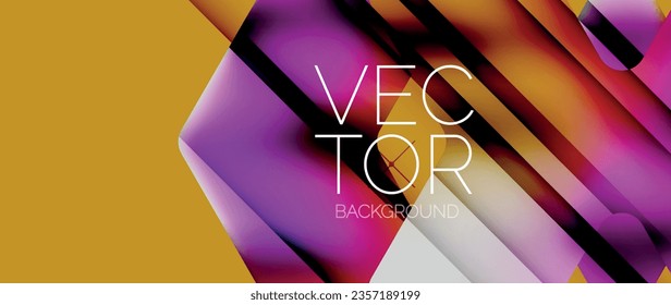 Fondo mínimo geométrico mínimo de flecha de gradiente de flujo. Diseño de flujo líquido vibrante, cautivador con elementos elegantes y dinámicos