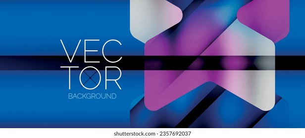 Fluid gradient arrow geometric minimal background. Vibrant, captivating liquid flow design with sleek and dynamic elements