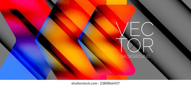 Fluid gradient arrow geometric minimal background. Vibrant, captivating liquid flow design with sleek and dynamic elements