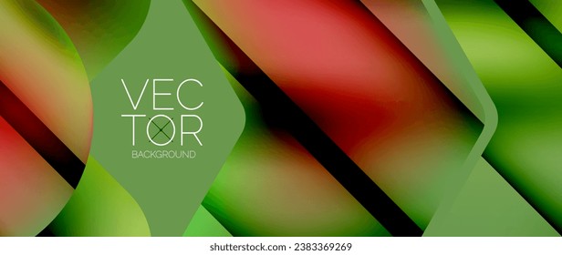 Fluid gradient arrow geometric minimal background. Vibrant, captivating liquid flow design with sleek and dynamic elements