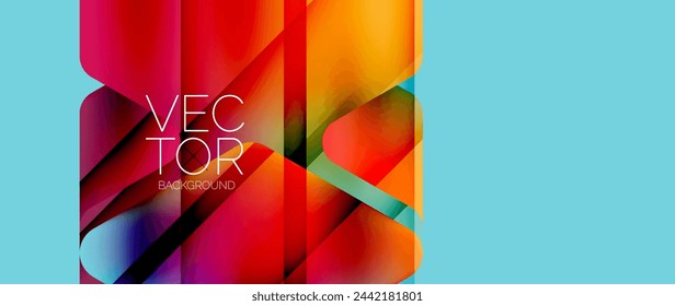 Fluid gradient arrow geometric minimal background. Vibrant, captivating liquid flow design with sleek and dynamic elements