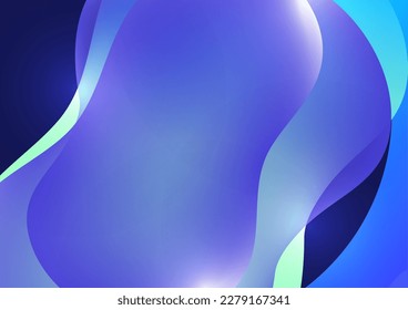 Fluid gradient background. Abstract 3d background. Liquid paints. Banner or sign design. Vector illustration