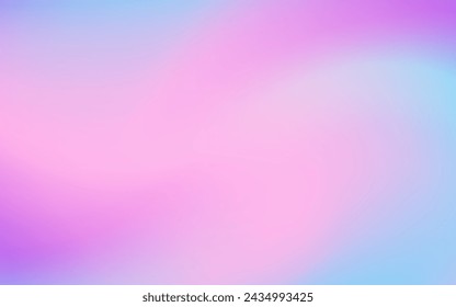 Fluid gradient background. Blurred wave pastel color purple, pink, blue, white. Vector illustration