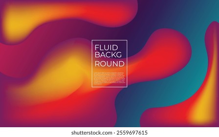 Fluid gradient background can be use for landing page web