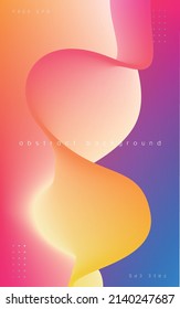 Fluid gradient background, colorful holographic abstract background, vector illustration