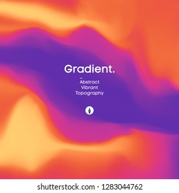 Fluid gradient background design. Futuristic liquid abstract colorful wallpaper. EPS 10