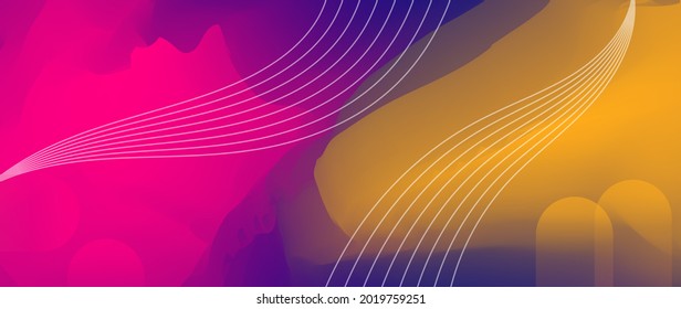 Fluid gradient background. Minimalist posters, cover, wall arts with colorful geometric shapes and liquid color. Modern wallpaper design for presentation, home decoration.  website and banner.