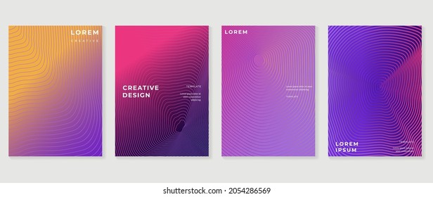 Fluid gradient background. Minimalist posters, cover, wall arts with colorful geometric shapes and liquid color. Modern wallpaper design for presentation, home decoration.  website and banner.