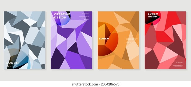 Fluid gradient background. Minimalist posters, cover, wall arts with colorful geometric shapes and liquid color. Modern wallpaper design for presentation, home decoration.  website and banner.