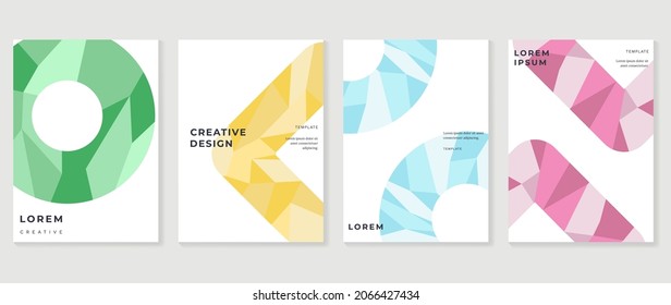 Fluid gradient background. Minimalist posters, cover, wall arts with colorful geometric shapes and liquid color. Modern wallpaper design for presentation, home decoration.  website and banner.