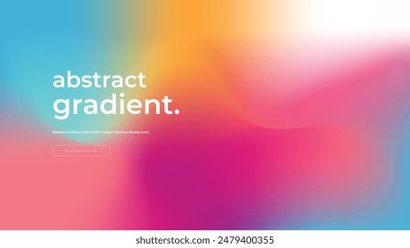 Fluid gradient background vector. Cute and minimal style posters with colorful, geometric shapes, stars and liquid color. Modern wallpaper design for social media, idol poster, banner, flyer.