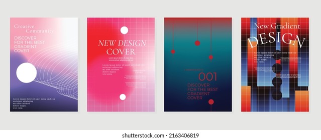 Fluid gradient background vector. Futuristic style posters with dark tone color, grid, geometric shapes and liquid color. Modern wallpaper design for social media, idol poster, banner, flyer.