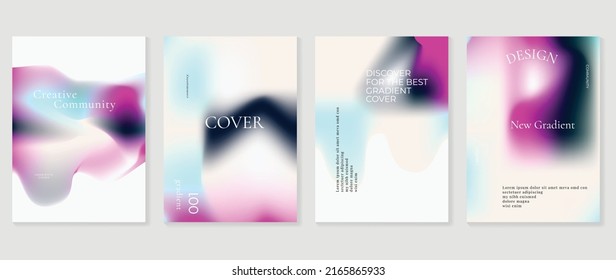 Vector de fondo de gradiente fluido. Afiches de estilo futurista con formas orgánicas coloridas, forma líquida, color vibrante. Diseño moderno de fondo de pantalla gradiente para medios sociales, afiche idol, banner, volante.