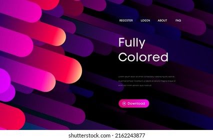 Fluid gradient background vector. Minimal abstract background. Purple geometric illustration.