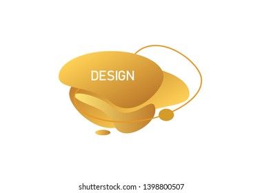 Fluid gradient elements for minimal banner, logo, badge, social post. Futuristic trendy dynamic elements. Abstract background.