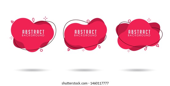 Fluid gradient geometric for banners, flyer, poster, presentation and advertising. Abstract trendy liquid background vector