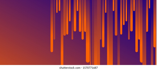 Fluid gradient lines, rain design concept, thin lines, dynamic template. Vector Illustration For Wallpaper, Banner, Background, Card, Book Illustration, landing page