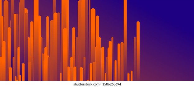 Fluid gradient lines, rain design concept, thin lines, dynamic template. Vector Illustration For Wallpaper, Banner, Background, Card, Book Illustration, landing page