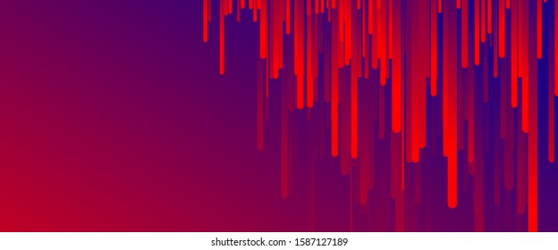 Fluid gradient lines, rain design concept, thin lines, dynamic template. Vector Illustration For Wallpaper, Banner, Background, Card, Book Illustration, landing page