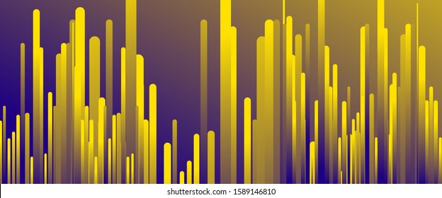 Fluid gradient lines, rain design concept, thin lines, dynamic template. Vector Illustration For Wallpaper, Banner, Background, Card, Book Illustration, landing page