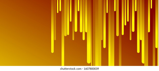 Líneas de gradiente fluido, concepto de diseño de lluvia, líneas delgadas, plantilla dinámica. Ilustración vectorial para fondo de escritorio, pancarta, fondo, tarjeta, ilustración del libro, página de inicio