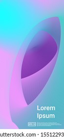 Fluid Gradient Poster. Blue, Purple, Teal, Modern Geometrical Layout. Minimal Dynamic Web Applications. Mobile Vertical Flyer. Vector Template Design.
 Modern, Creative, Screen Effect.