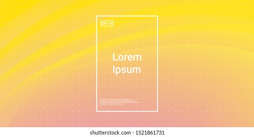 Fluid Gradient Poster. Modern Geometrical Layout. Wavy Blend Pink, Yellow. Fluid, Simple Gradient. Minimal Dynamic Web Applications. Mobile Illustration Flyer. Vector Template Design.
