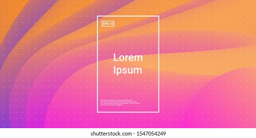 Fluid Gradient Poster. Modern Geometrical Layout. Wavy Liquid Magenta, Orange. Fluid, Party Poster. Minimal Dynamic Web Applications. Mobile Illustration Flyer. Vector Template Design.
