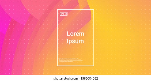 Fluid Gradient Poster. Modern Geometrical Layout. Wavy Liquid Magenta, Orange. Light, Party Layout. Minimal Dynamic Web Applications. Mobile Illustration Flyer. Vector Template Design.
