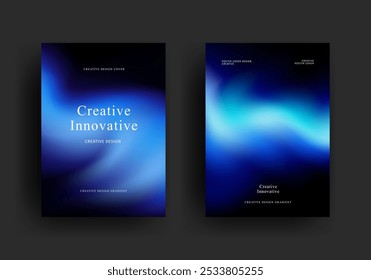 fluid gradient poster template. futuristic retro covers design. Trendy front page design for Banner, Poster, Flyer, Invitation and Annual Report