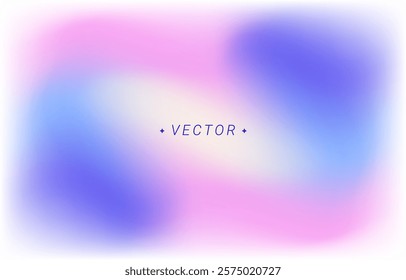 Fluid gradient poster. Vector abstract background. Pink, purple, and blue colors design with a place for text.