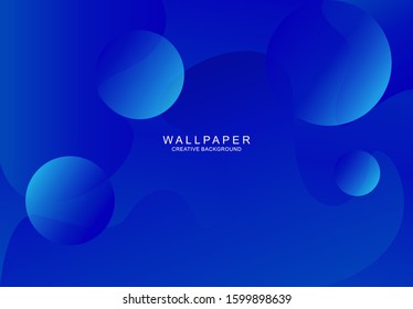 Fluid gradient shapes composition abstract background