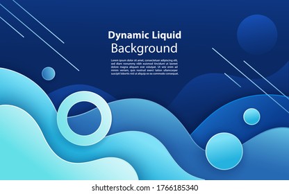 Fluid gradient shapes composition. dynamic textured geometric elements design.
