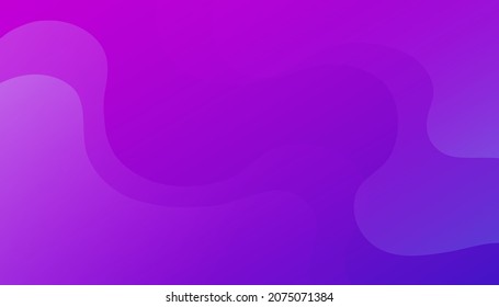 Composición de formas de gradiente fluido. Carteles de diseño futurista. Forma geométrica creativa mínima con fondo morado. Ilustraciones vectoriales 