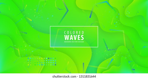 Fluid gradient shapes composition. Liquid color background design. Design posters. Vector illustration. Eps10