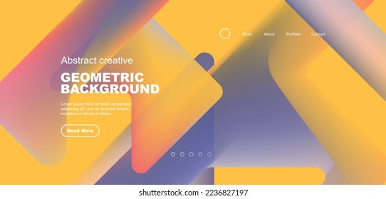 Dreiecke mit fließendem Farbverlauf-Hintergrund. Vektorgrafik für Tapeten, Banner, Hintergrund, Merkblatt, Katalog, Deckel, Flyer
