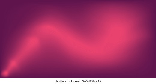 Fließender Farbverlauf auf magentafarbenem Hintergrund. Abstrakte Welle tief rosa trendige Banner.