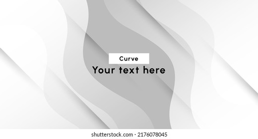 Fluid gradient white clean curve background
