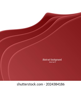 fluid graphic element, red vivid paint stain, abstract composition, dark red shapes flow from top of the screen, design element