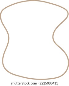 Diseño de elementos de forma gráfica fluida. Cortar