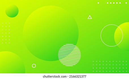 Fluid green gradient shapes composition. Trendy gradient shapes composition. Eps10 vector. - Vector