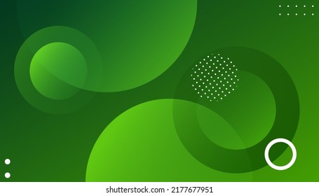 Fluid green gradient shapes composition. Circle shapes composition. Dynamic shapes composition and elements.Modern design in Eps10 vector illustration 

