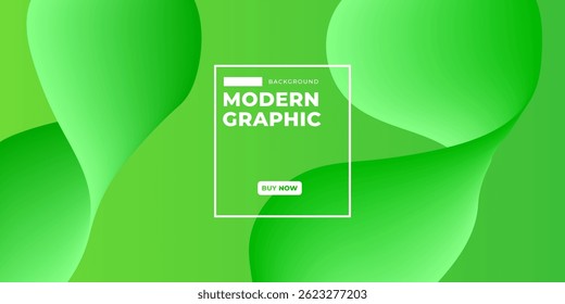 Las Formas verdes fluidas crean un fondo moderno y abstracto. Diseño sencillo y elegante.