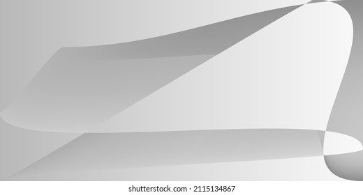Fluid Gray Allaluminium Modernes Farbmesh. einfarbiger, grau-dynamischer, origineller Hintergrund. Layers Futuristic Silver Shape Modern Design. Illustration der metallischen Minimal-Smooth-Technologie.