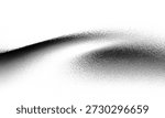 Fluid halftone shapes, abstract liquid stipple forms, black splatter shadows isolated on white. Vector design element on overlay transparent background.